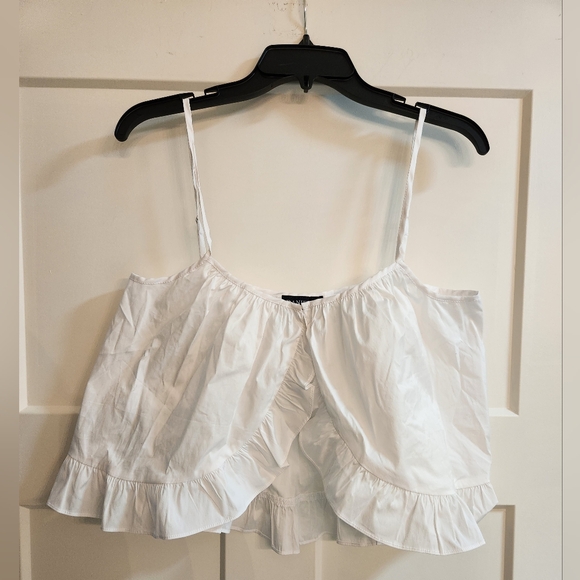 Danielle Bernstein baby doll ruffled top. Size Medium.  Nwt - Picture 1 of 2